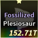 Fossilized Plesiosaur
