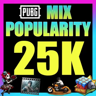 25K (25000) MIX POPULARITY ✅ SUPER FAST DELIVERY