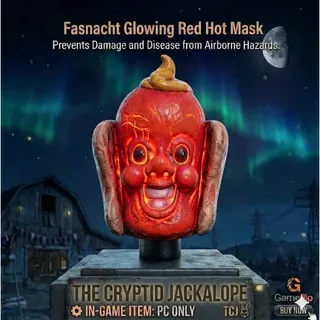 Glowing Red Hot Mask