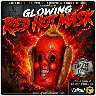 Glowing Red Hot Mask