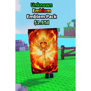 5X UNKNOWN EMBLEM PACK / ANIME CARD FARM
