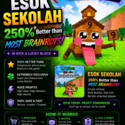 ESOK SEKLOAH / FOR CHEAP ONLY / EXCLUSIVE / LIMITED BRAINROT / MONEY MAKER