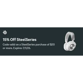 15% Off SteelSeries Code