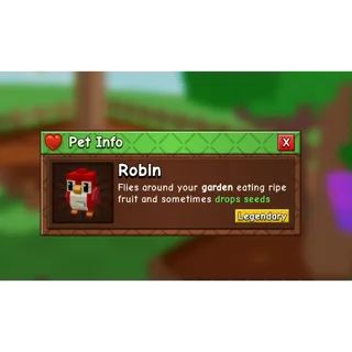 NEW LEGENDARY PET ROBIN GROW A GARDEN 2