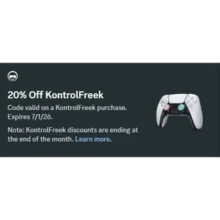 20% Off KontrolFreek