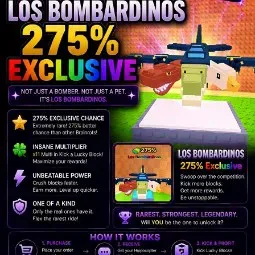 LOS BOMBARDIONS 275% CASH CHEAP ONLY