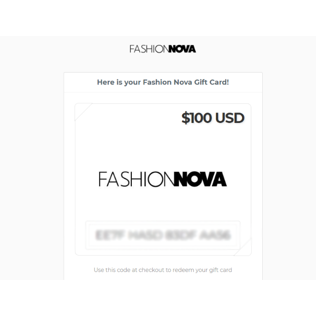 Fashion Nova Gift Card Numbers Fashion Slap