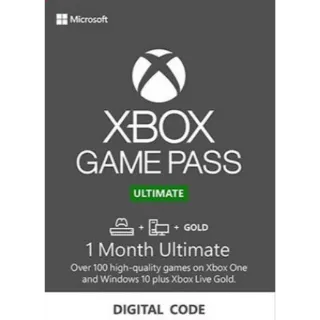 Xbox Game Pass Ultimate 1 month Membership. Auto delivery