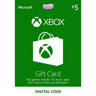 €5.00 EUR Xbox Gift Card