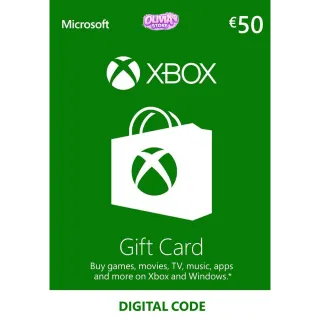 €50.00 EUR Xbox Gift Card