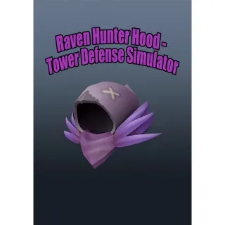 Roblox - Raven Hunter Hood - Tower Defense Simulator