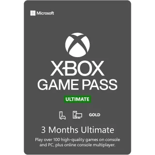 Xbox Game Pass Ultimate – 3 Month | Global Key