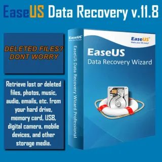 EASEUS DATA RECOVERY WIZARD PRO V11.8 (1 PC, LIFETIME) - GLOBAL