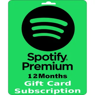 SPOTIFY PREMIUM 12 MONTHS INDIVIDUAL PLAN