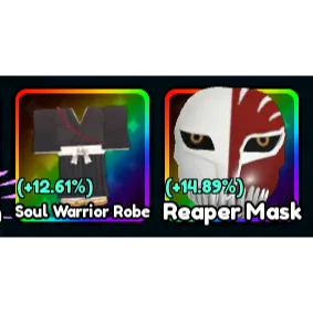 Anime Dungeons - Soul Warrior Robe & Reaper Mask [WARRIOR SET]