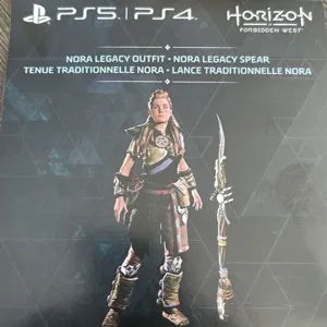 Horizon Forbidden West Launch Edition DLC - Nora Legacy Outfit + Spear