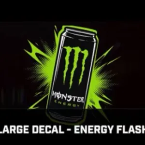 Call of Duty Black Ops 7 CoD BO7 Large Decal - Energy Flash Monster Energy