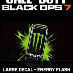 Call of Duty Black Ops 7 CoD BO7 Large Decal - Energy Flash Monster Energy