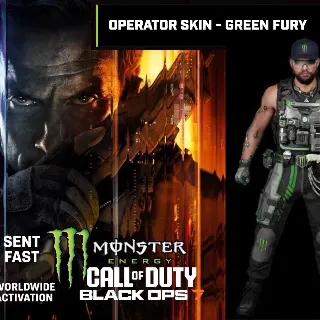 Call of Duty Black Ops 7 CoD BO7 Green Fury Monster Energy Operator