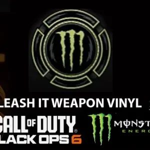 Call of Duty Black Ops 6 Unleash It Monster Energy Weapon Vinyl