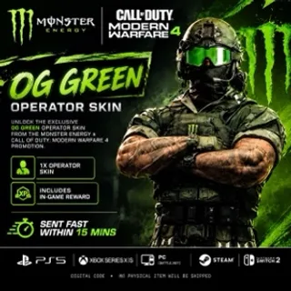 Call of Duty MW4 – COD Monster OG Green Operator