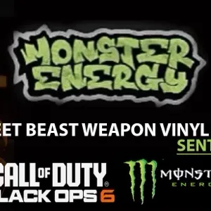 Call of Duty Black Ops 6 Street Beast Monster Energy Weapon Vinyl