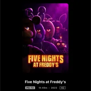 Five nights at Freddy’s- 4K movies anywhere 