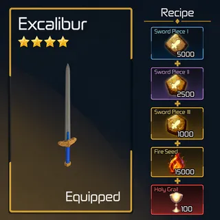 Excalibur Recipe | Broken Blade