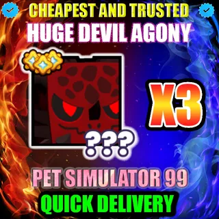 HUGE DEVIL AGONY X3