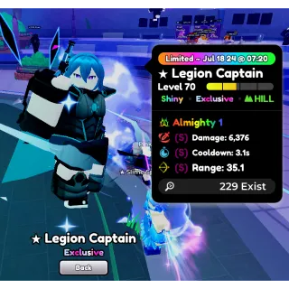 ALMIGHTY SHINY SSS LEGION CAPTAIN