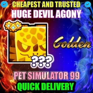 HUGE DEVIL AGONY GOLDEN