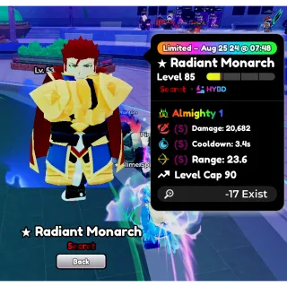 ALMIGHTY SSS RADIANT MONARCH