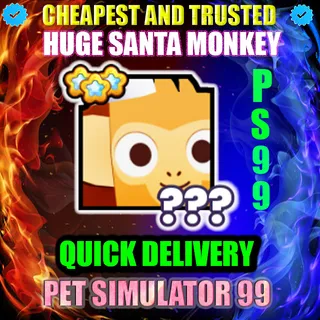 HUGE SANTA MONKEY 