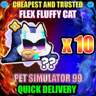 FLEX FLUFFY CAT X10