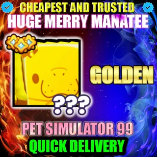 HUGE MERRY MANATEE GOLDEN