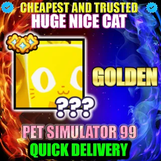 HUGE NICE CAT GOLDEN