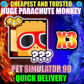 HUGE PARACHUTE MONKEY X3