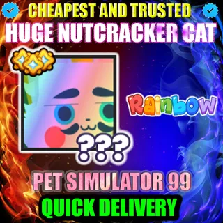 HUGE NUTCRACKER CAT RAINOW