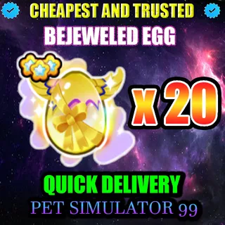 BEJEWELED EGG x20