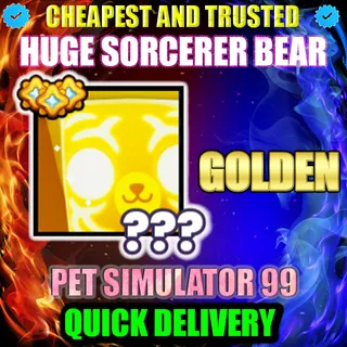 HUGE SORCERER BEAR GOLDEN