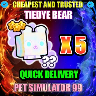 TIEDYE BEAR X5 |PS99