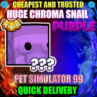 HUGE PURPLE CHROMA SNAIL