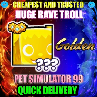 HUGE RAVE TROLL GOLDEN