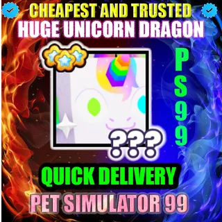 HUGE UNICORN DRAGON 