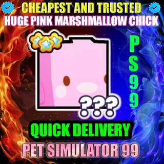 HUGE PINK MARSHMALLOW CHICK |PS99
