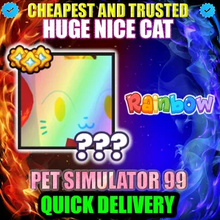 HUGE NICE CAT RAINBOW