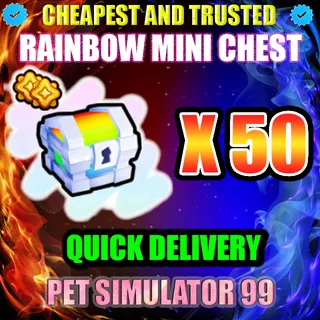 RAINBOW MINI CHEST X50 