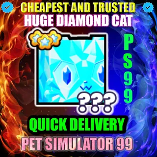 HUGE DIAMOND CAT 