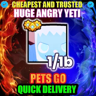 HUGE ANGRY YETI