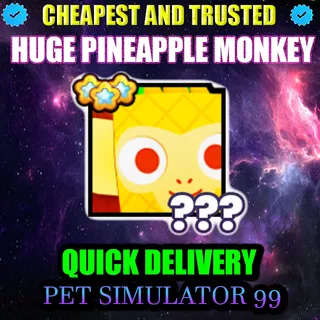 HUGE PINEAPPLE MONKEY